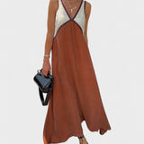 Lara - Vestido Comprido Bicolor