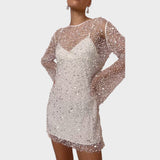 Milena - Vestido com brilhantes