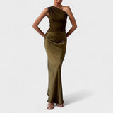 Marília - Vestido Plissado Elegante