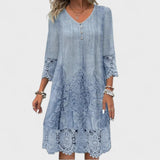 Lúcia - Vestido de Bordado Elegante