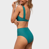 Érica - Biquini Liso de Cintura Alta