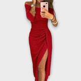 Mena - Vestido elegante sem ombros