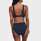 Érica - Biquini Liso de Cintura Alta