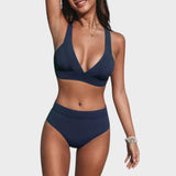 Érica - Biquini Liso de Cintura Alta