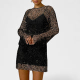 Milena - Vestido com brilhantes