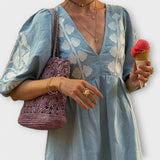 Sílvia - Vestido Estampado para uma Elegância sem Esforço