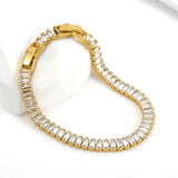 Pulseira de Rivière Baguette