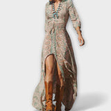 Yolanda - Vestido Maxi Boêmio Casual