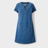 Júlia - Vestido em ganga suave