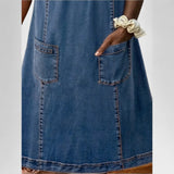 Júlia - Vestido em ganga suave