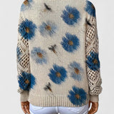 Catarina - Camisola de malha com padrão floral