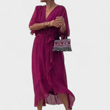 Patrícia - Vestido com Laço e Detalhes Artesanais