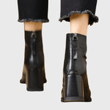 Claudia - Botins de Luxo com Salto Médio