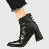 Claudia - Botins de Luxo com Salto Médio