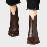 Claudia - Botins de Luxo com Salto Médio