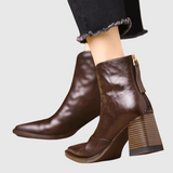 Claudia - Botins de Luxo com Salto Médio